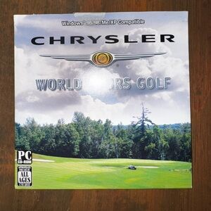 Chrysler World Tours Golf PC Windows 95/98/ME/XP RAREST VERSION BRAND NEW!!